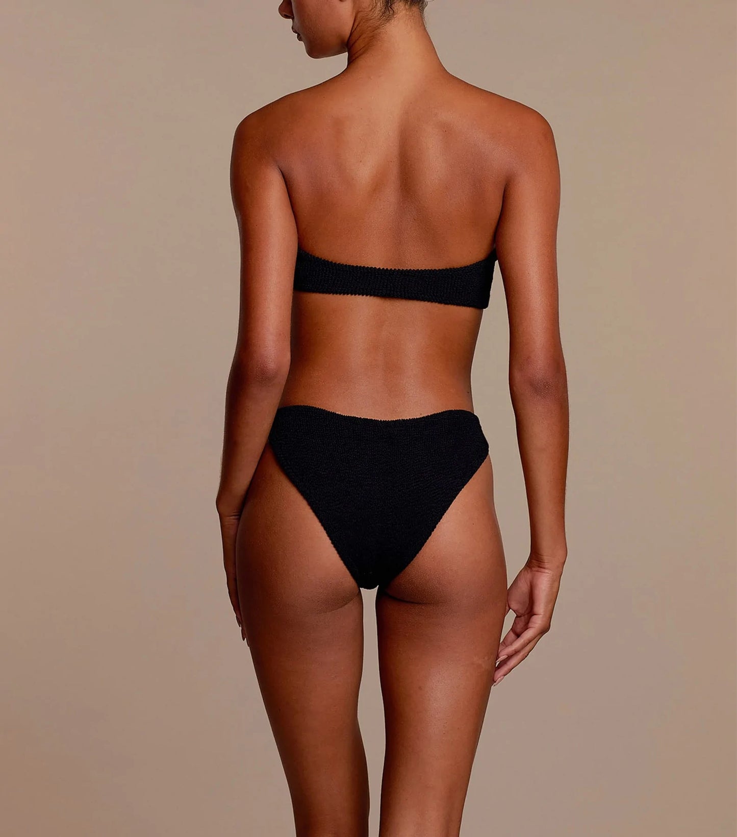 Load image into Gallery viewer, Hunza G Black Bikini Set
