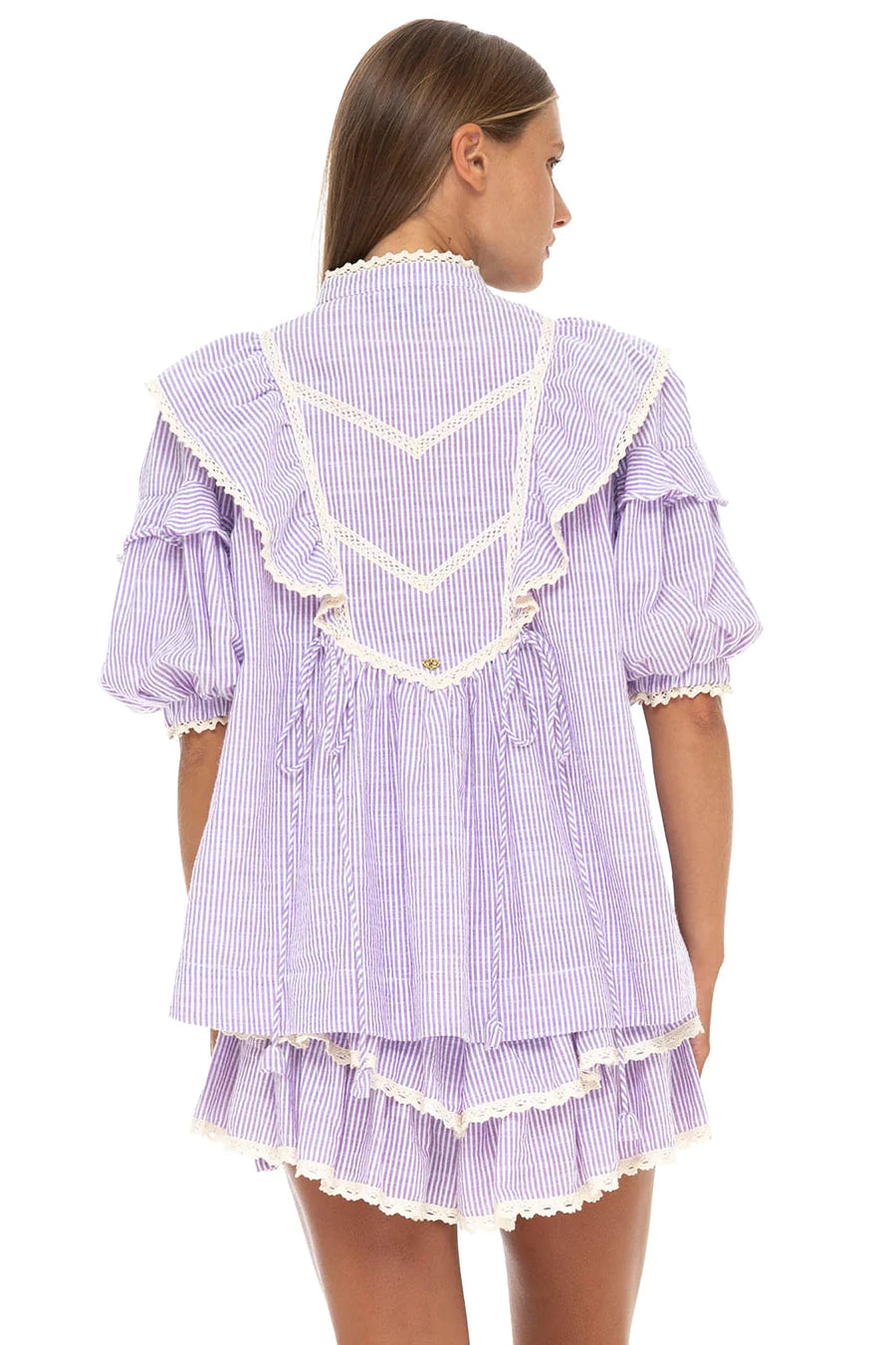Bellatrix Blouse Seersucker Prune