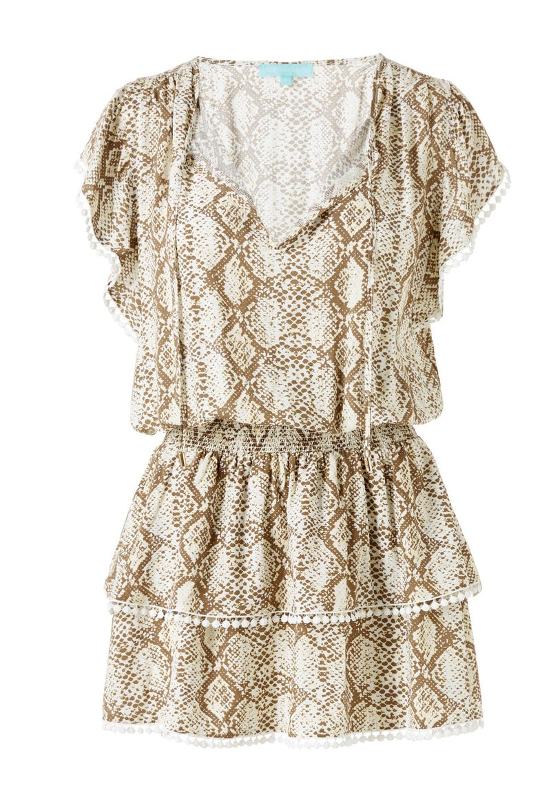 Short Dress in Snake