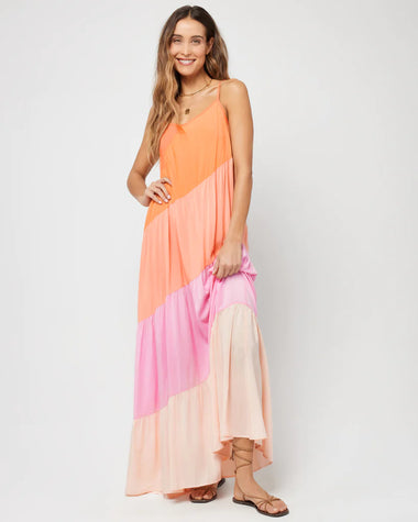 Leona Dress Peche Punch - Dress