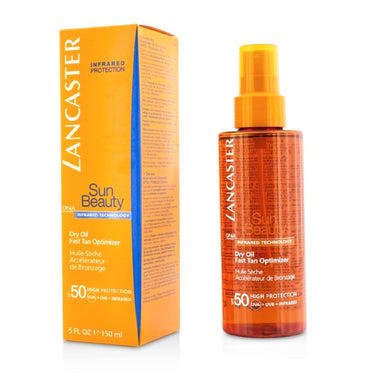 Lancaster Sun Beauty Dry Oil Fast Tan Optimizer Spf 50 150ml - Tanning Oil