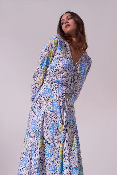 Midi Dress with All-Over Print