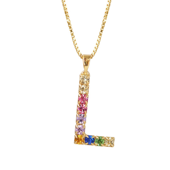 Load image into Gallery viewer, Letter Necklace L
