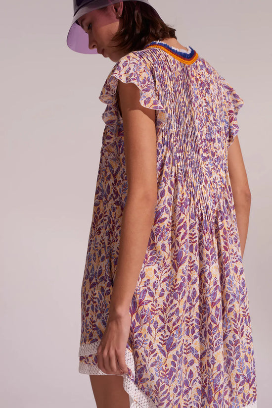 Ruffle Sleeve Mini Dress