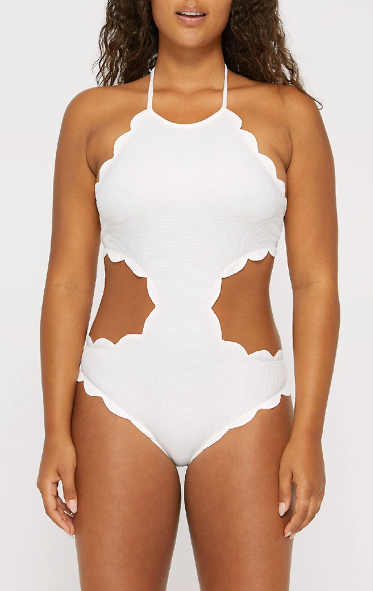Load image into Gallery viewer, Mott Cut Out Maillot Coconut - One Piece
