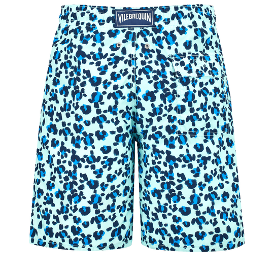Blue Board Shorts with Back Pocket