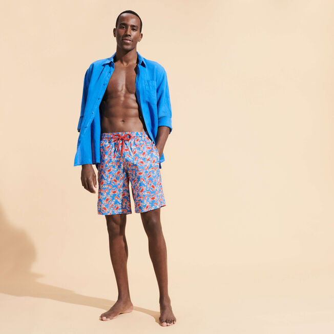 Load image into Gallery viewer, Mens Board Shorts in Crabs &amp;amp; Shrimps Print
