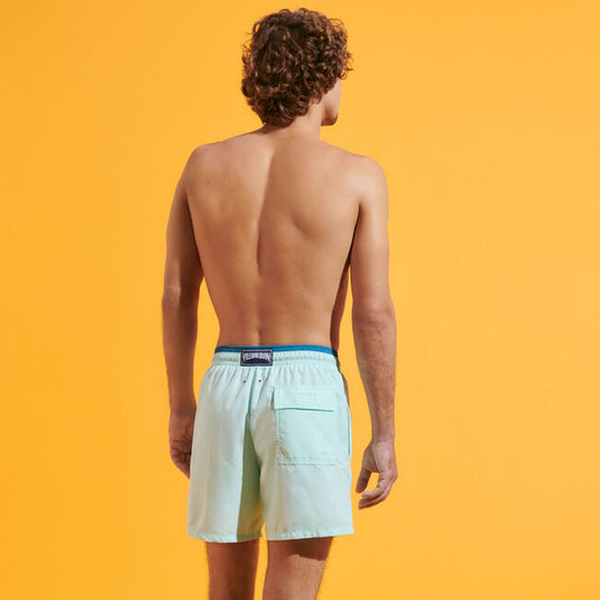 Elasticated Swim Shorts with One Back Pocket