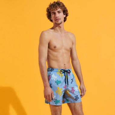 Men’s Swim Trunks in Turtle Print