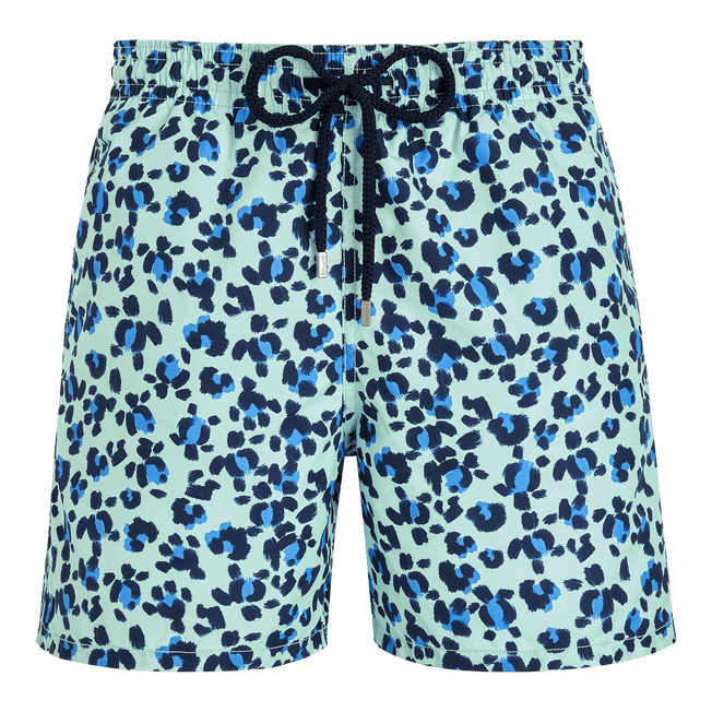 Men Swim Shorts Turtles Leopard