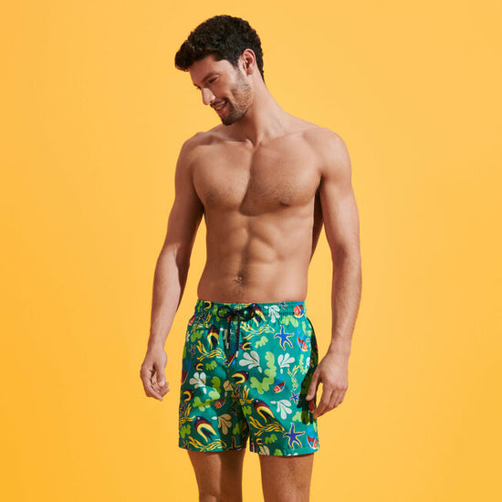 Load image into Gallery viewer, Swimming Trunks in Fish Print
