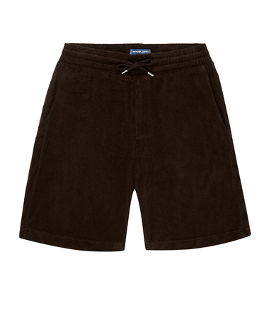 Mens Drawstring Shorts in Dark Oak - Shorts