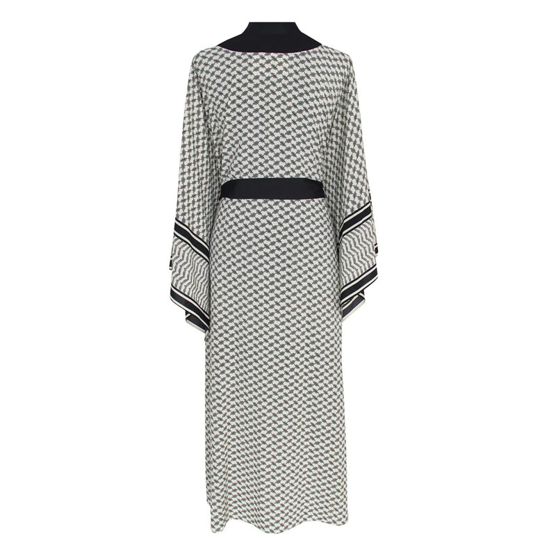Desert Tribe Long Kimono Black
