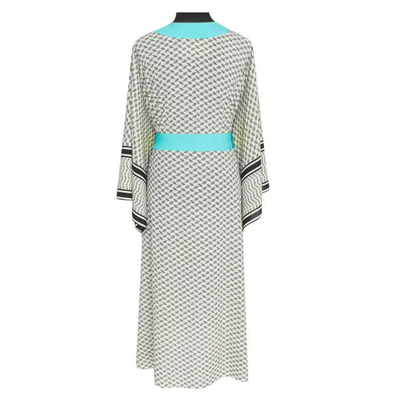 Desert Tribe Long Kimono Turquoise