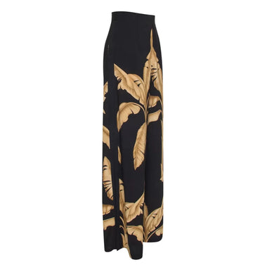 Jungle Gold Palm Marbella Pants Black - Bottoms
