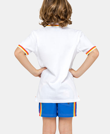 sundek white polo shirt
