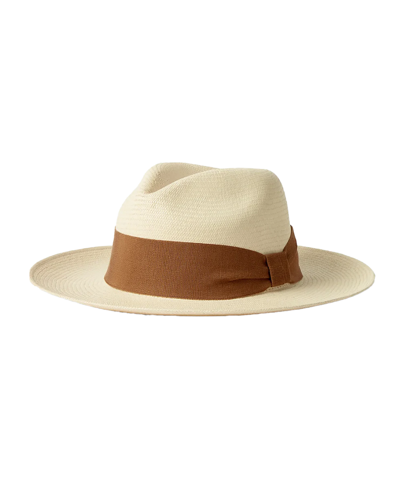 Rafael Panama Hat Wide Ribbon Terracotta