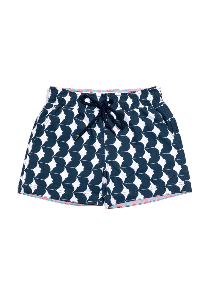 Load image into Gallery viewer, Navy Blue Swim Shorts
