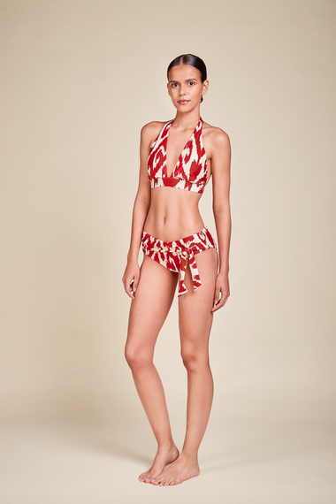 Missy Halter Bikini Top Africa Rojo - Bikini Top