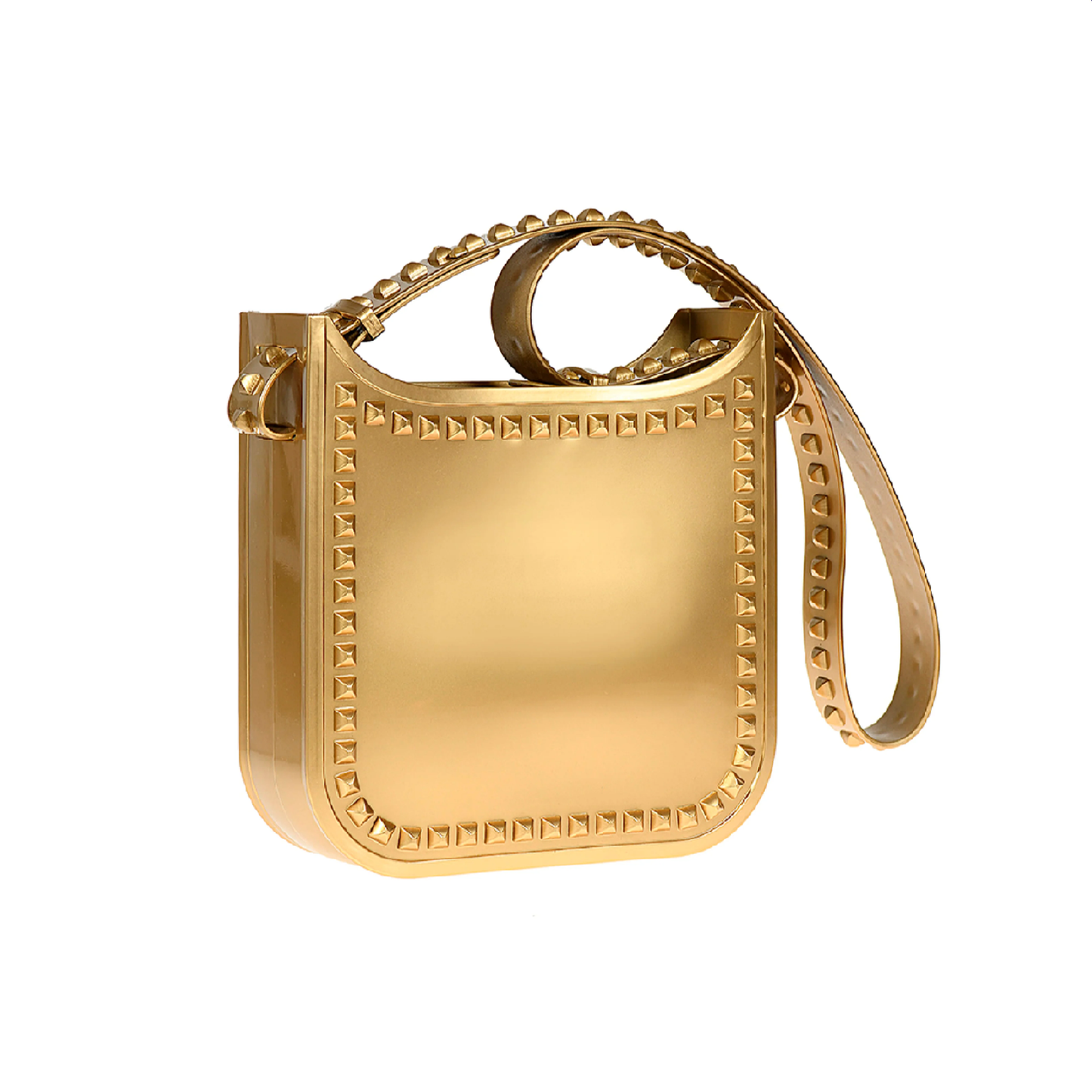 Load image into Gallery viewer, Toni Mid Crossbody Gold -Metallic Jelly
