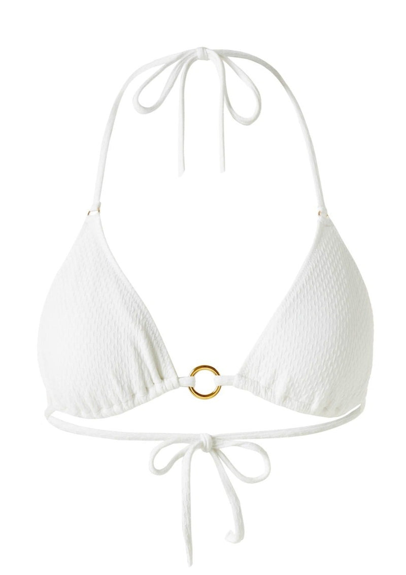 Melissa Odabash Triangle Bikini Top in White