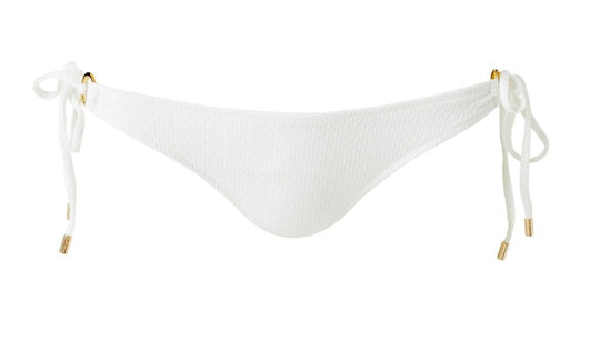 White Side Tie Bikini Bottoms