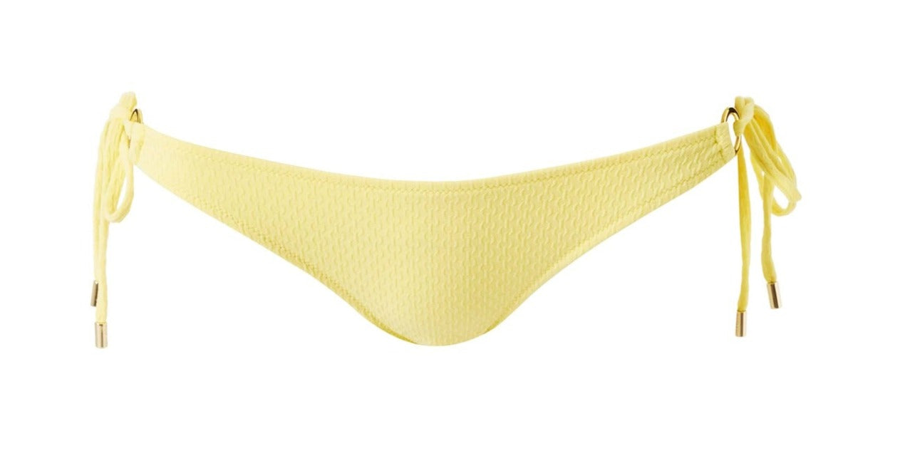 Load image into Gallery viewer, Designer Tie Side Bikini Bottoms in Yellow | Tie-Side Bikini Bottoms for Women
