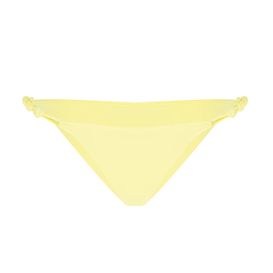 Solid Rope Brazilian Bottom Yellow - Bikini Bottom