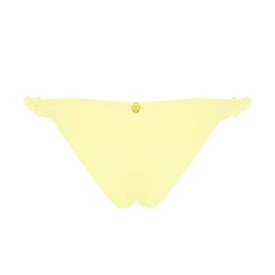 Solid Rope Brazilian Bottom Yellow - Bikini Bottom