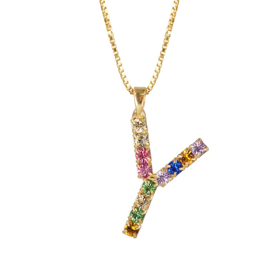 Letter Necklace Y