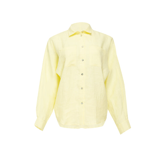 Kids Lemon Linen Shirt