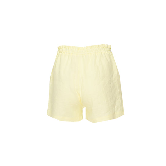 Kids Lemon Linen Short - Girls Shorts