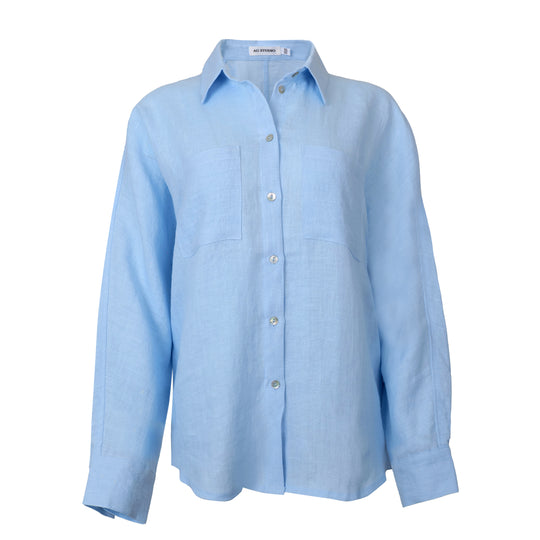 Light Blue Linen Shirt