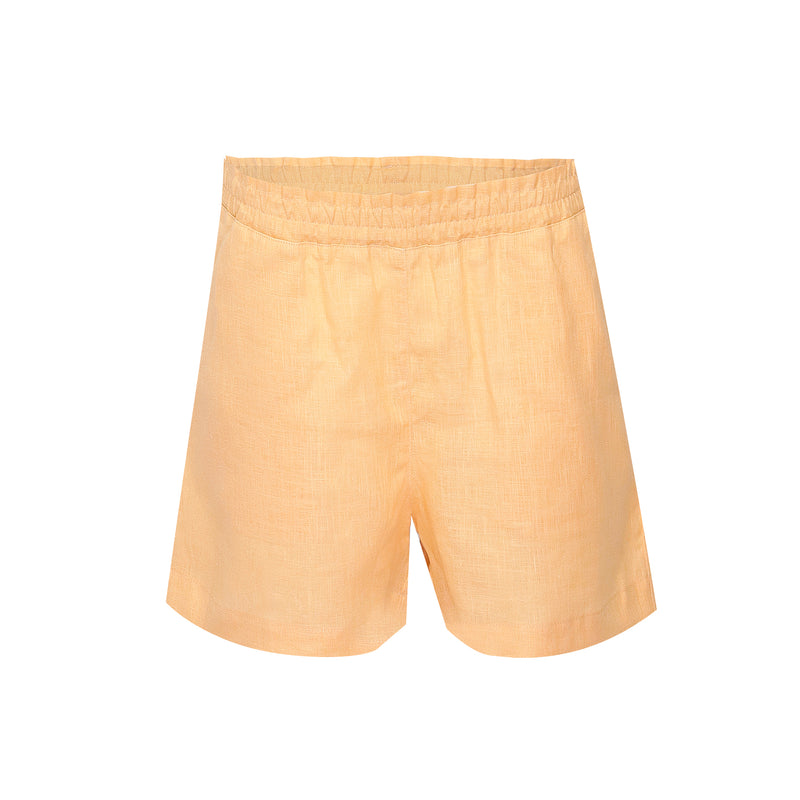 Sand Yellow Linen Shorts