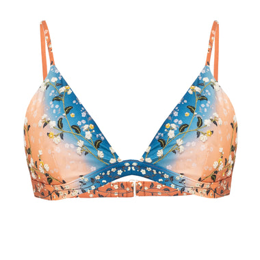 Floral Embroidered Bikini Top