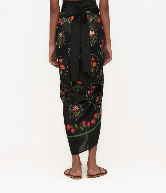 Load image into Gallery viewer, Black Swimsuit Cover Up Skirt
