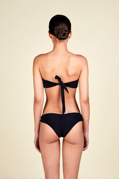 Bandeau Cup Bikini Africa Black - Bikini Top