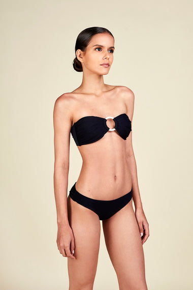 Bandeau Cup Bikini Africa Black - Bikini Top