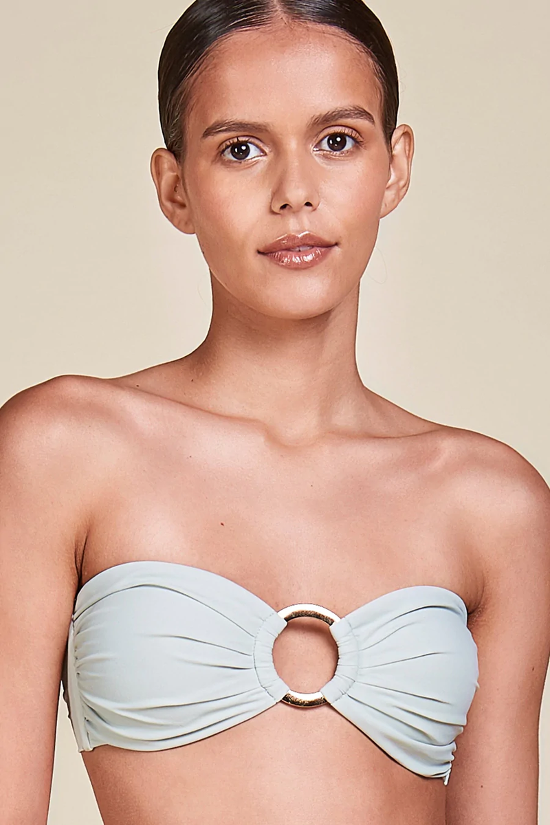 Bandeau Cup Bikini Aqua Dorado