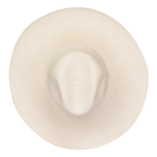 Load image into Gallery viewer, Antibes Clasico Wide Brim Natural Hat With Cream Band

