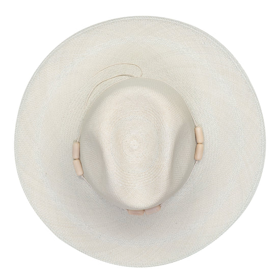 Belem Classico Wide Brim Hat Ice With Oval Tagua Beads