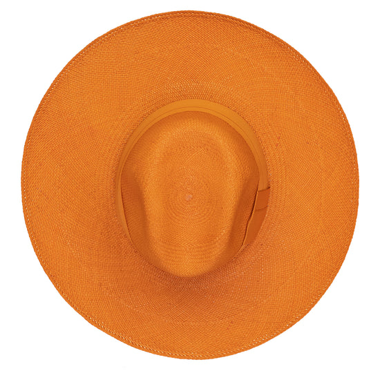 Madagascar Clasico Wide Brim Hat Terracotta With Terracotta Band