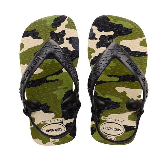 Baby Chic Flip Flops Beige/Black