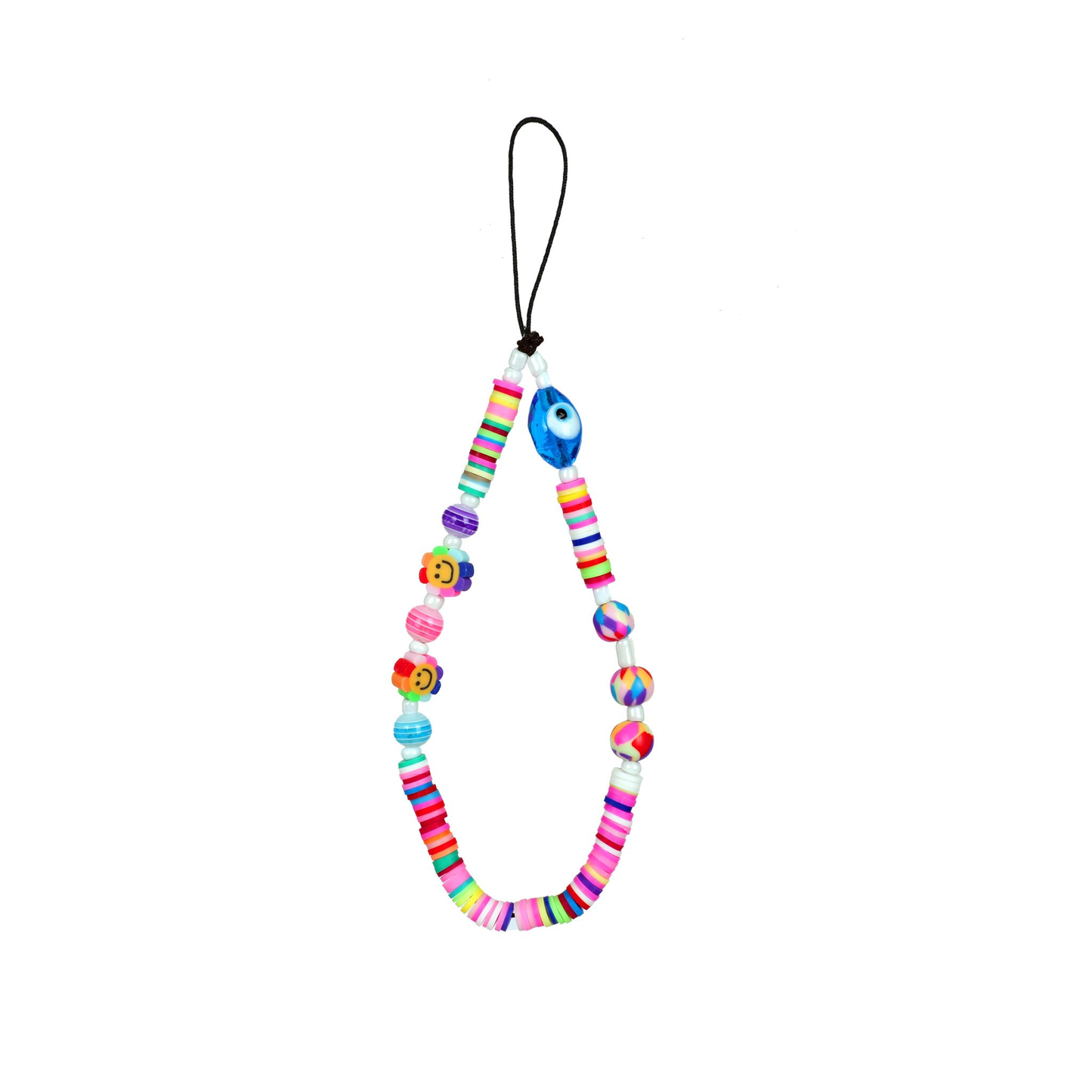 Load image into Gallery viewer, Flower Smiley Mobile Phone Charm Strap

