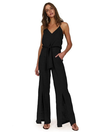 Solid Nora Jumpsuit Black - Jumpsuit