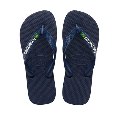 Havaianas Kids Brasil Logo Navy Blue - Shoes