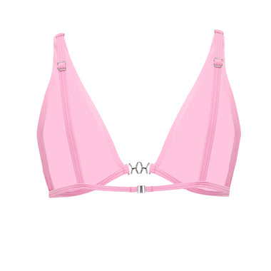 Ava Bikini Top With Trim Hollywood Pink - Bikini Top