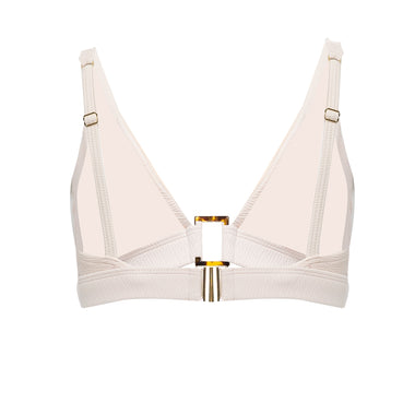 Lara Shell Trim Bikini Top Cream - Bikini Top