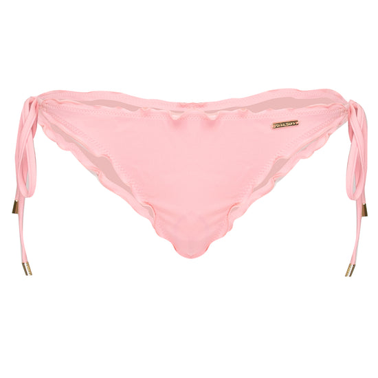 Louise Frill Tie Side Bottom Coral