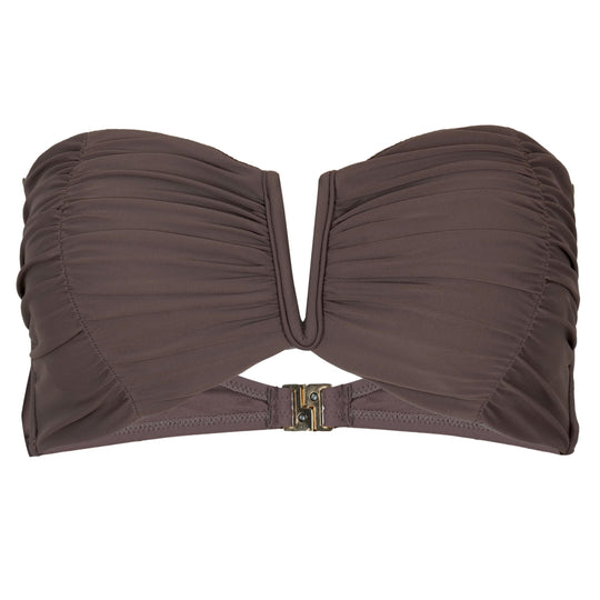 Aidy Rouched Bandeau Lanzarote Chocolate